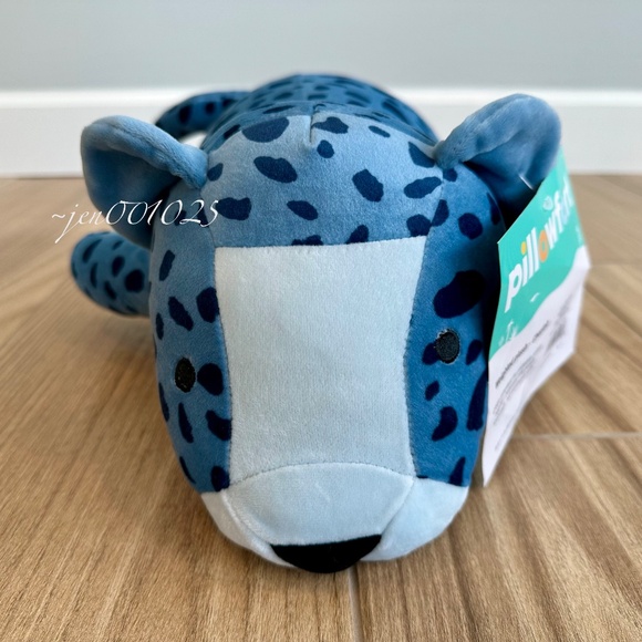 Blue Cheetah Weighted Plush Throw Pillow - Pillowfort - Picture 10 of 11
